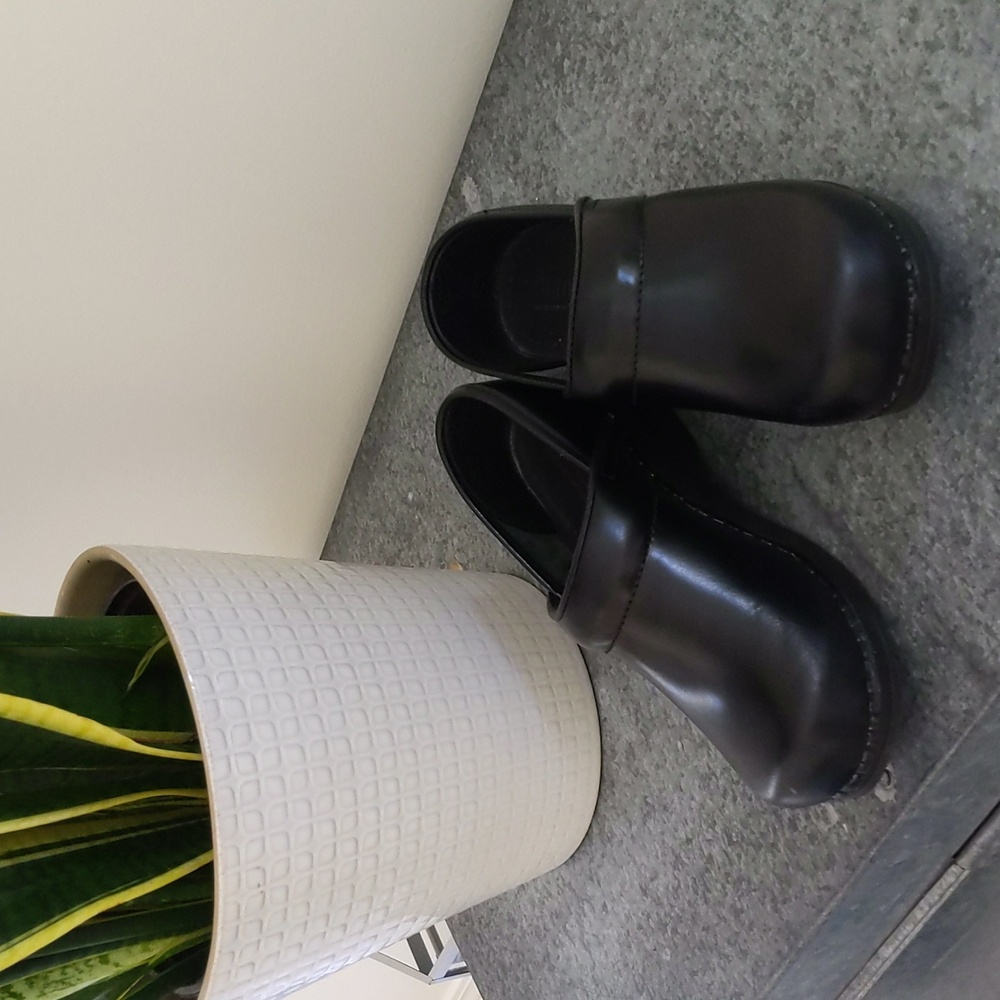 Sanita black clogs